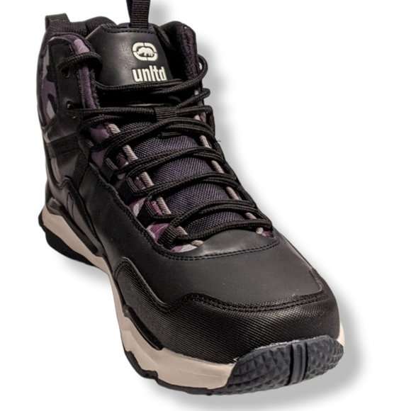 Brave Soul Hiking Lace Up Boots With Padded Collar In Black